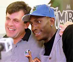 'Da Kid With Kevin McHale After Signing For $125 Mil.