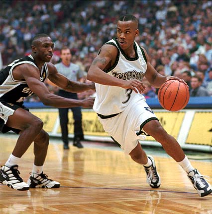 Marbury Burns By Avery Johnson Towards The Hoop